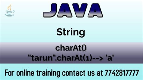 How To Get A Character From A String In Java Charat Method In Java