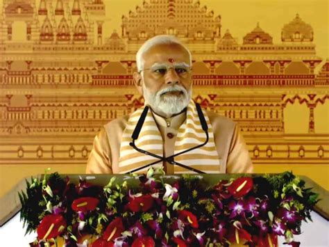 Pm Lays Foundation Stone Of Shri Kalki Dham Temple In Sambhal Up