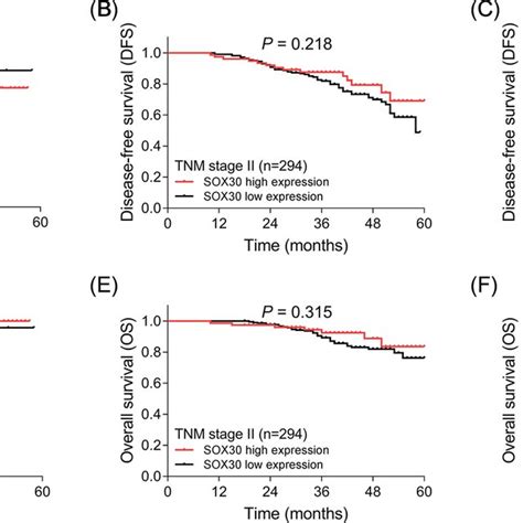 Subgroup Analysis The Difference Of Dfs Between Sox30 High‐expression