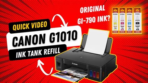 How To Refill Canon Pixma G1010 Ink Tanks How To Spot An Original Canon Gi 790 Ink Refill