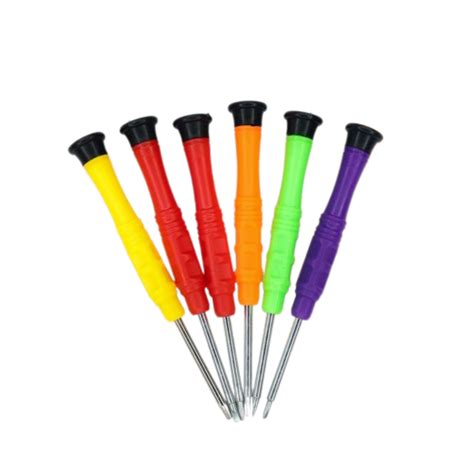 Generic 6pcs Precision Mini Screwdriver Set Plastic Handle