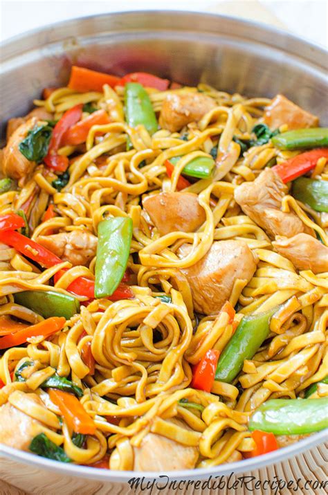 Chicken Lo Mein Homemade Takeout Style My Incredible Recipes