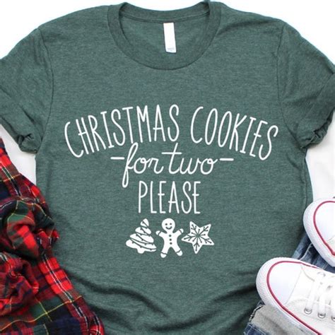 Christmas Pregnancy Announcement Shirt Christmas Cookies For Etsy