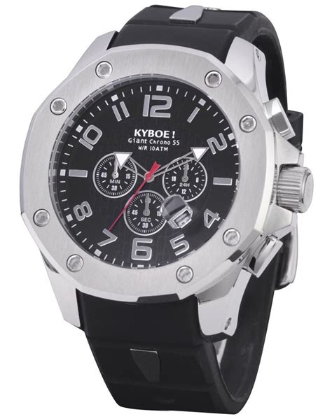 Kyboe Chrono Port Silver Black 48mm Kps48 001 Rip