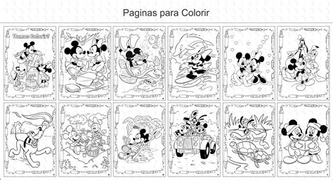 Livros Para Colorir Mickey E Minnie G A Personalize Elo7