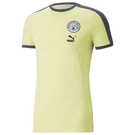 Manchester City T Shirt Ftblheritage T Yellow Parisian Night