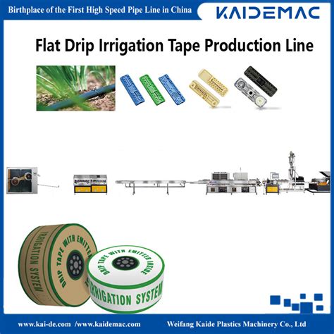 Thin Wall Drip Irrigation Tape With Flat Emitter Production Line Drip