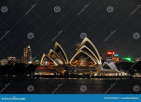 Night View of Sydney Opera House, Sydney, Australia. Editorial Stock ...