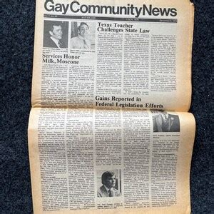 1980s LGBT Texas Donald Baker Newspaper LGBTQIA Memorabilia Queer Gifts Artworks Lesbian Gift