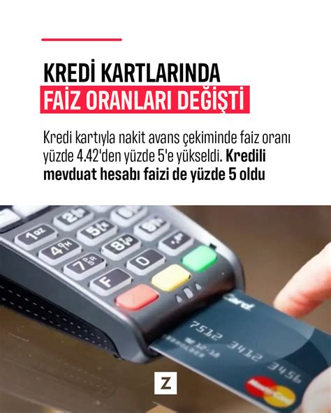 Kredi Kart Nakit Avans Ekiminde Faiz Oranlar Y Kseltildi