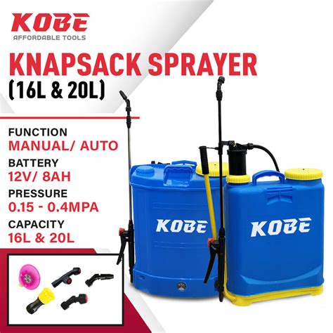 Work Expert Kobe Manual Automatic Knapsack Sprayer Battery Pump Pam