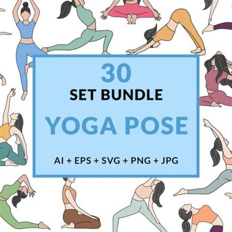 Bundle Women Yoga Pose Wellness Master Bundles