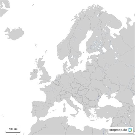 StepMap Europa stumm Landkarte für Deutschland