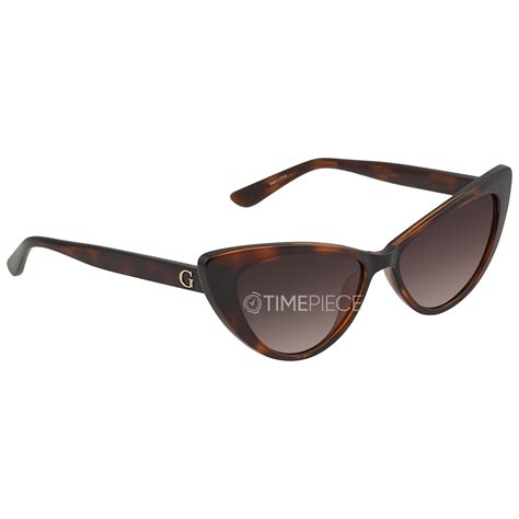 Guess Gradient Brown Cat Eye Ladies Sunglasses Gu7830 52f 55