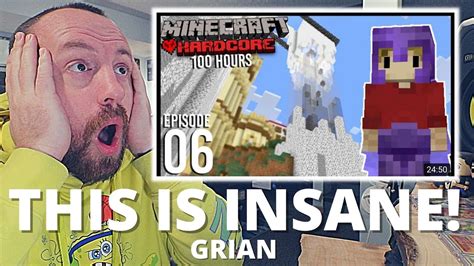 THIS IS INSANE Grian Hours In Minecraft Hardcore Episode THE CHALLENGE REACTION