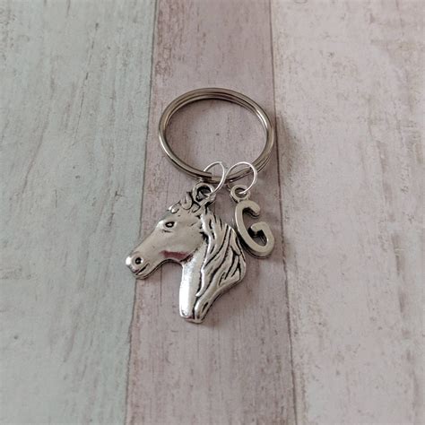 Horse Keyring Personalised Keyring Horse Rider T Ts Etsy Uk