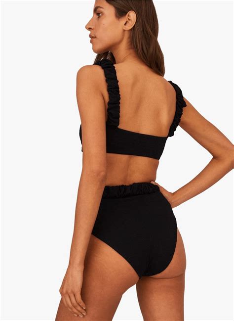 High Waisted Bikini Bottoms Black Undress Code Women Place Des