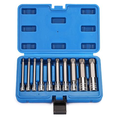 Casoman Piece Spline Tip Bit Socket Set M Type S And Cr V Steel