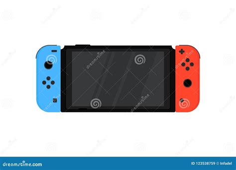 Nintendo Switch with Wireless Controllers Joy-con Stock Vector ...