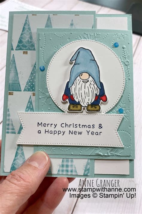 Kindness Gnomes Fancy Fold Cards Crafty Session 63 Stamp With Anne