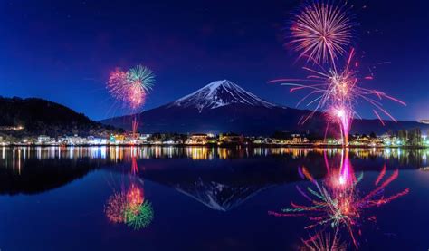 Mt Fuji Opening Fireworks Festival Early Jul Japan Cheapo