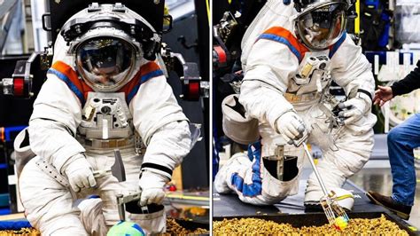 Axiom Tests Next Gen Spacesuit For Effortless Kneeling On Moons Terrain