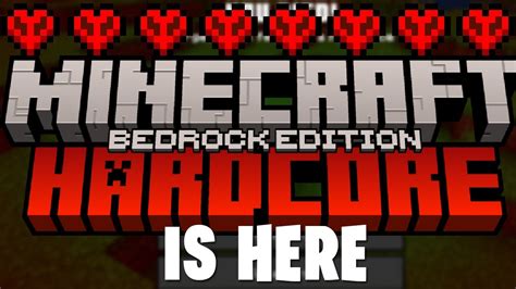 Hardcore Mode On Minecraft Bedrock Is FINALLY Here YouTube