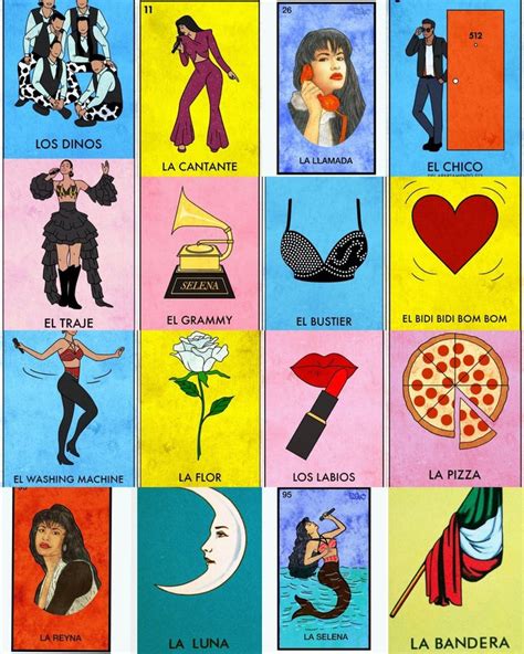 Loteria De Selena Quintanilla Para Imprimir