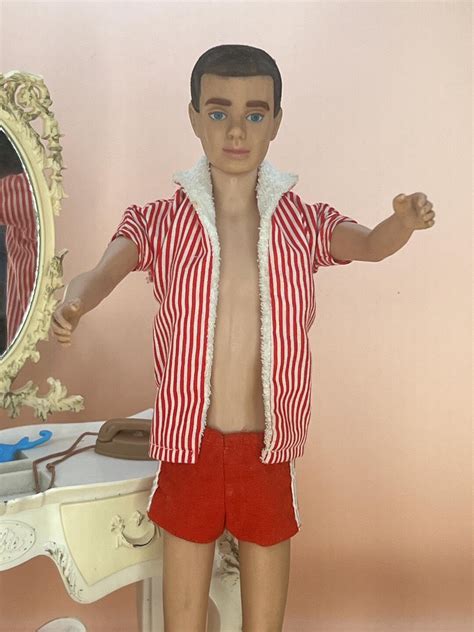 St Ken Doll Flock Hair Ken Barbie Ken Doll Blonde Flocked Ken Blond Ken Doll S Ken