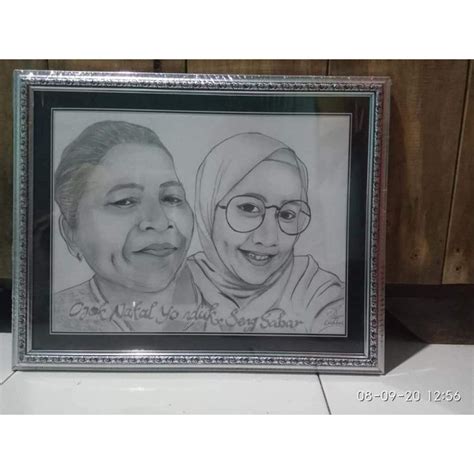 Jual Lukisan Sketsa Wajah Murah Frame Shopee Indonesia