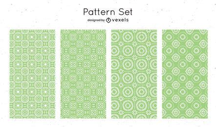 Green Geometric Pattern Design Vector Download