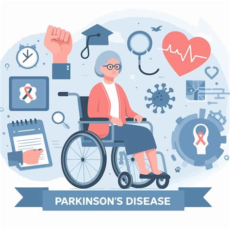 Premium Vector Parkinson Disease Flat Drawn Vector Illustration