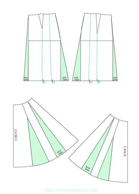 Discover How To Draft Flared And Pleated Skirts The Shapes Of Fabric