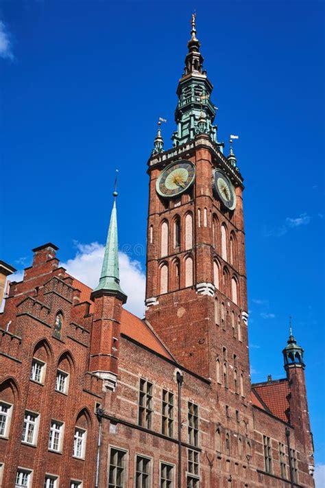 The Historic Town Hall with Clock Tower Stock Photo - Image of cloud, hall: 130885544