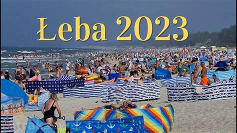 Łeba 19 08 2023 Plaża Deptak Atrakcje YouTube