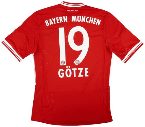 2013 14 Bayern Munich Home Shirt Götze 19 4 10 S