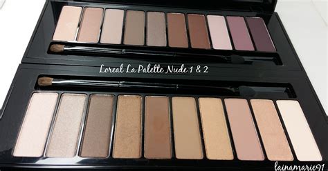 Lainamarie New Loreal La Palette Nude Swatches Photos Comparisons To Maybelline The