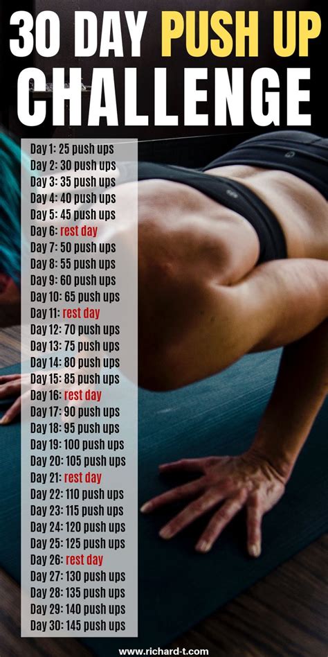 Push Up Challenge For Men 30 Day