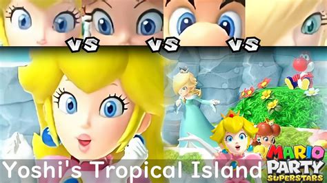 Mario Party Superstars Peach Vs Daisy Vs Mario Vs Rosalina In Yoshi S