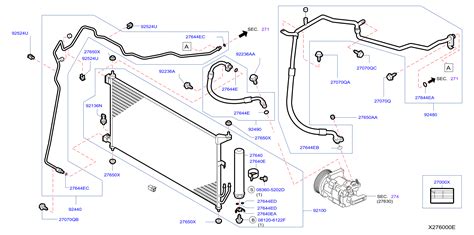 Diagram CONDENSER LIQUID TANK PIPING For Your 2011 Nissan Versa