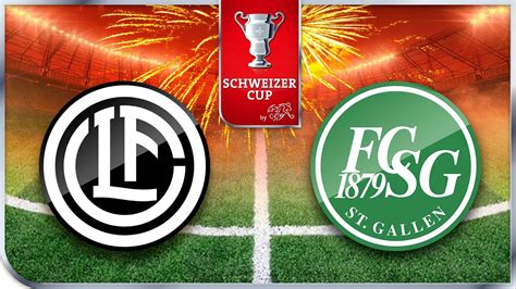 Schweizer Cup Final Fc Lugano Fc St Gallen Youtube