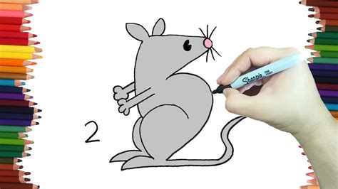 Como Dibujar Un Raton A Partir Del Numero Dibujos Con Numeros Para