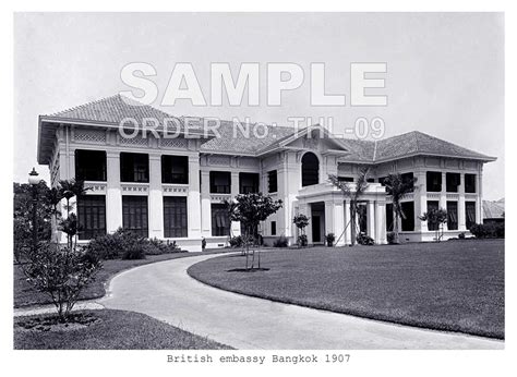 British Embassy Bangkok 1907 - Vintage Picture's