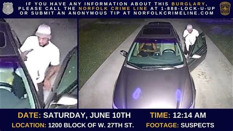 Norfolk Police Need Help Identifying Burglary Suspect Youtube