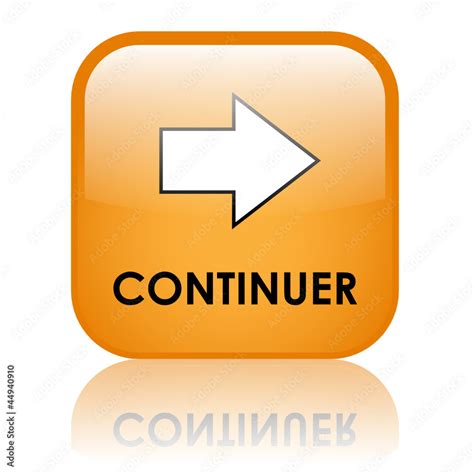 Vecteur Stock Bouton Web CONTINUER Confirmer Valider Cliquer Ici Ok