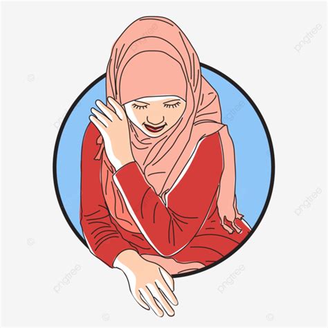 Foto De Perfil Foto Linda Musulmana Hijab Ni A Sentada Dise O Plano