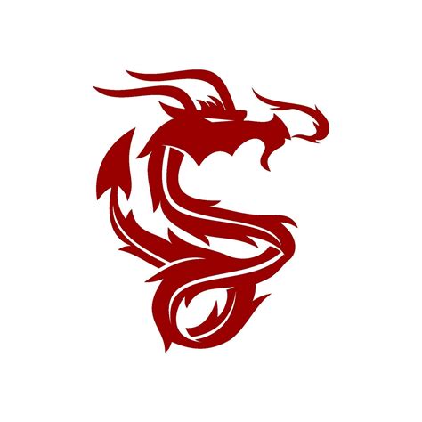 Dragon Power Design Mascot Template Vector Isolated 2166795 Vector Art ...