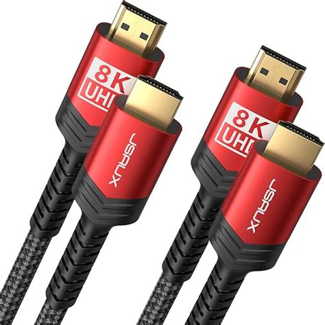 Jsaux 8k Hdmi Kabel 3meter 2 Stück 4k And 8k Hdmi 21 Kabel 48gbps High