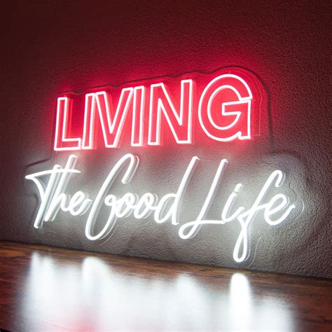 Neon Lamp Living The Goodlife Unieke Neonverlichting Led Neon