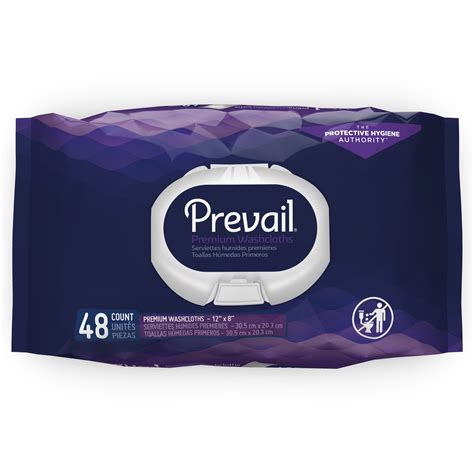 Prevail Pre-moistened 8″x12″ Personal Hygiene Wipes Quilted Light ...